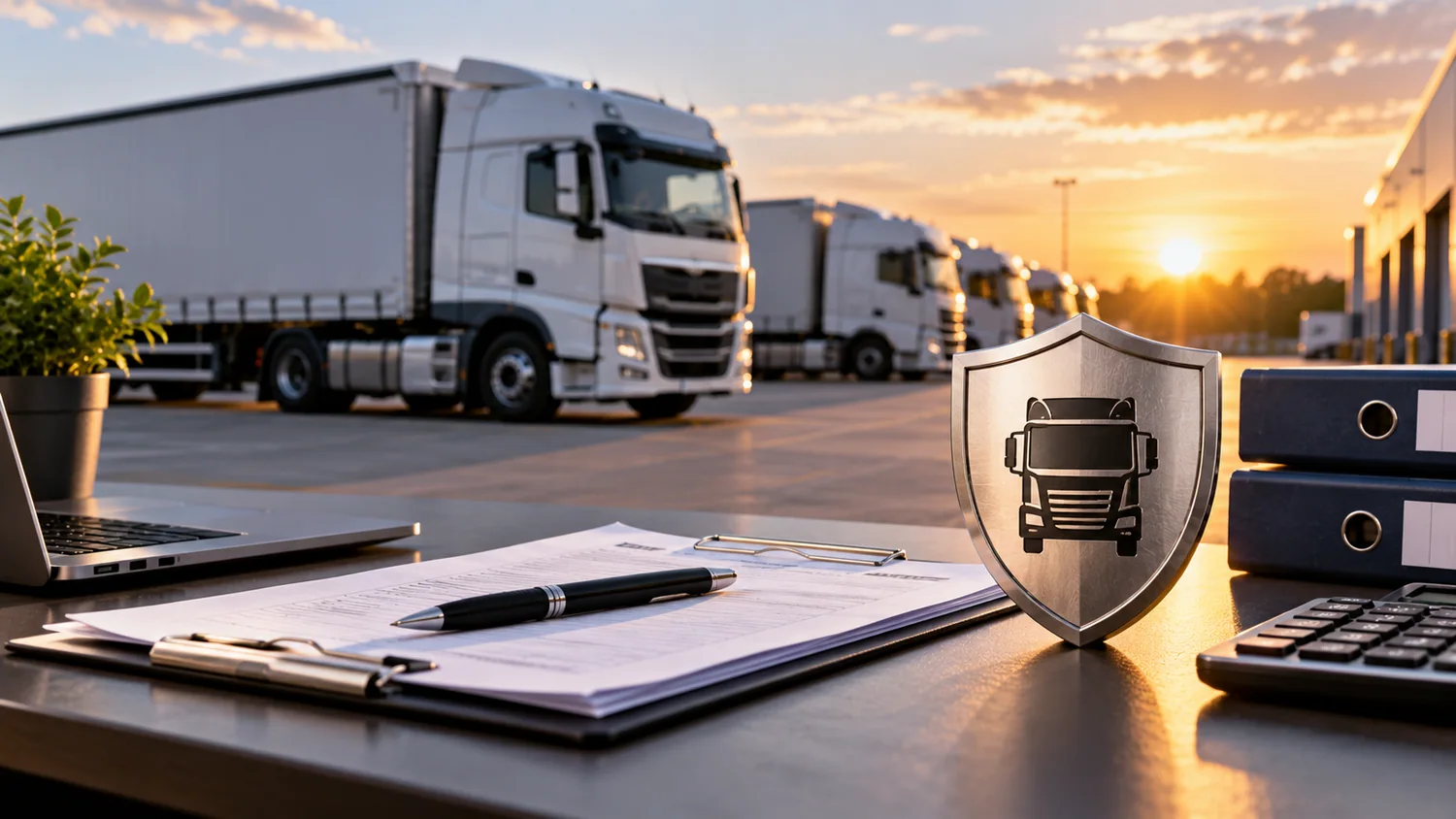 Ubezpieczenie transportu o zachodzie słońca